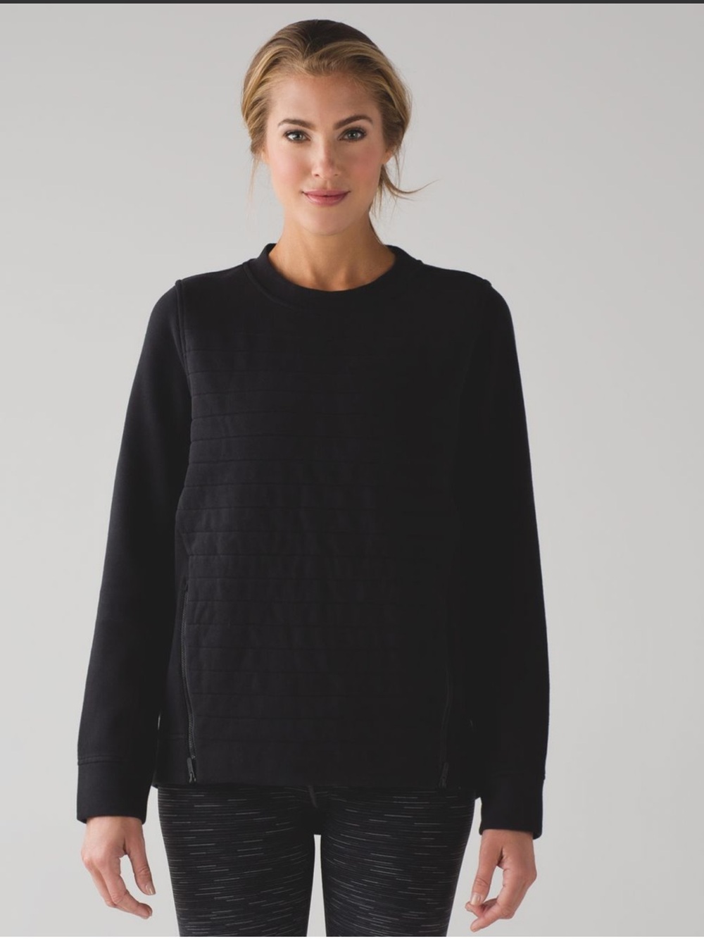 Lululemon Fleece Be True Crew- Black